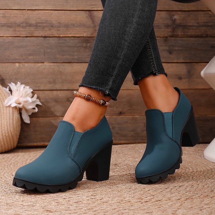 Chaussures Élégantes à Talon Confortables et Sans Lacets pour Femme