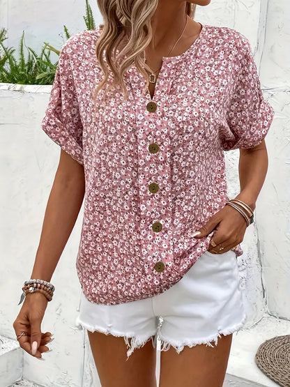 Verna | Élégante blouse à motif floral