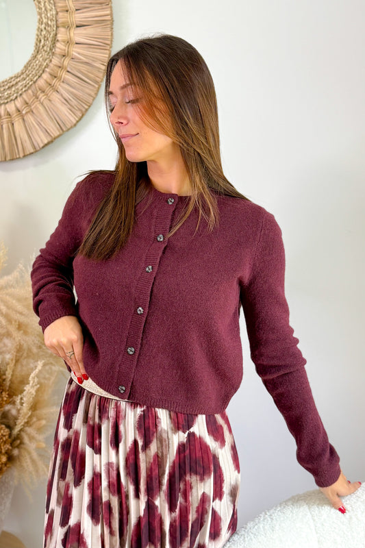 Gilet Chloé Bordeaux JDY