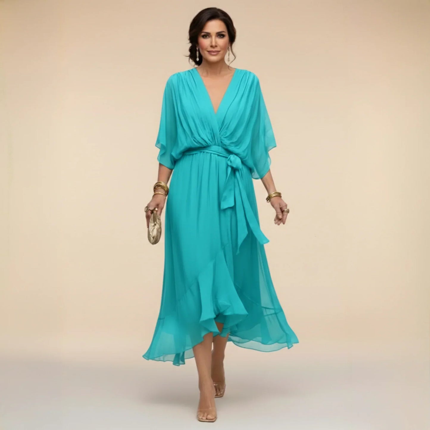 Alizée™ | Robe fluide à col en V