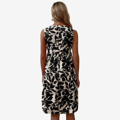 Séraphine™ Midi à Motifs Feuillus