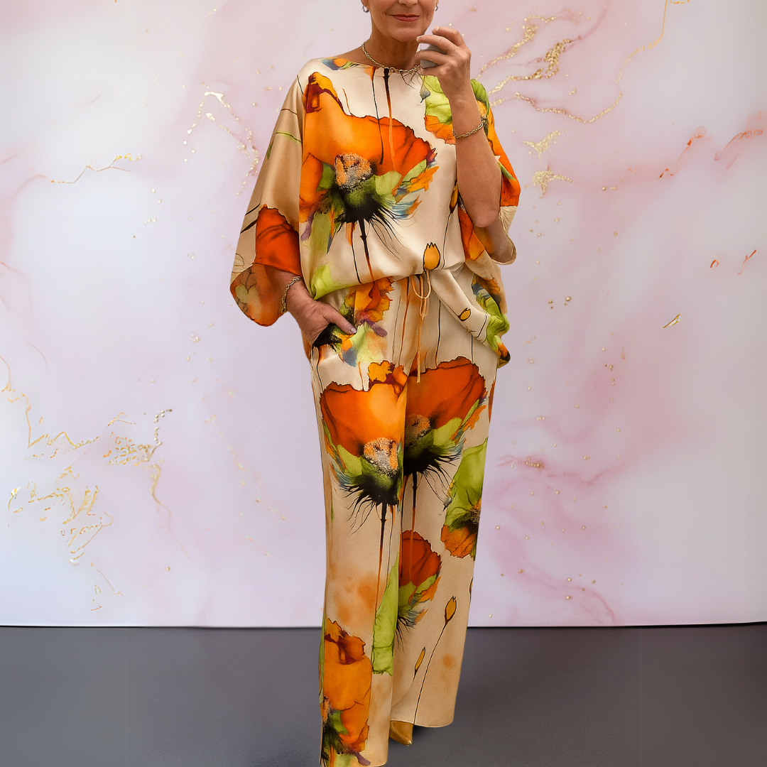Ysella™ - Ensemble Satiné Deux Pièces pour Femmes au Style Audacieux et Raffiné