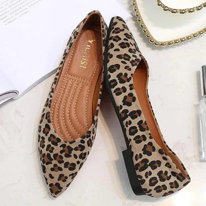 Ballerine leopard femme