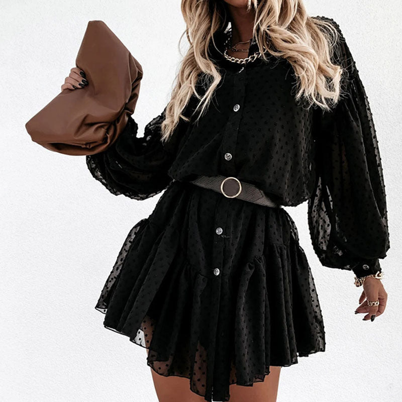 Robe-Chemise Noir Élite
