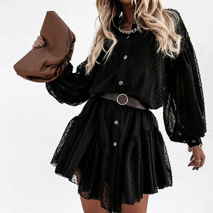 Robe-Chemise Noir Élite