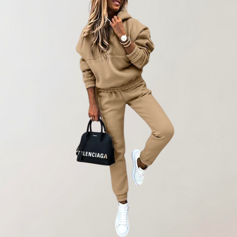 Ensemble Confortable Sweat À Capuche Et Jogging Femme