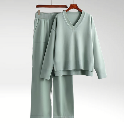 Luxe V-Neck Two Piece Set