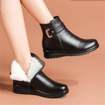 Bottes Orthopédiques en Cuir Véritable pour un Soutien Confortable