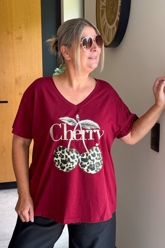 T-Shirt " Cherry" Bordeaux GT