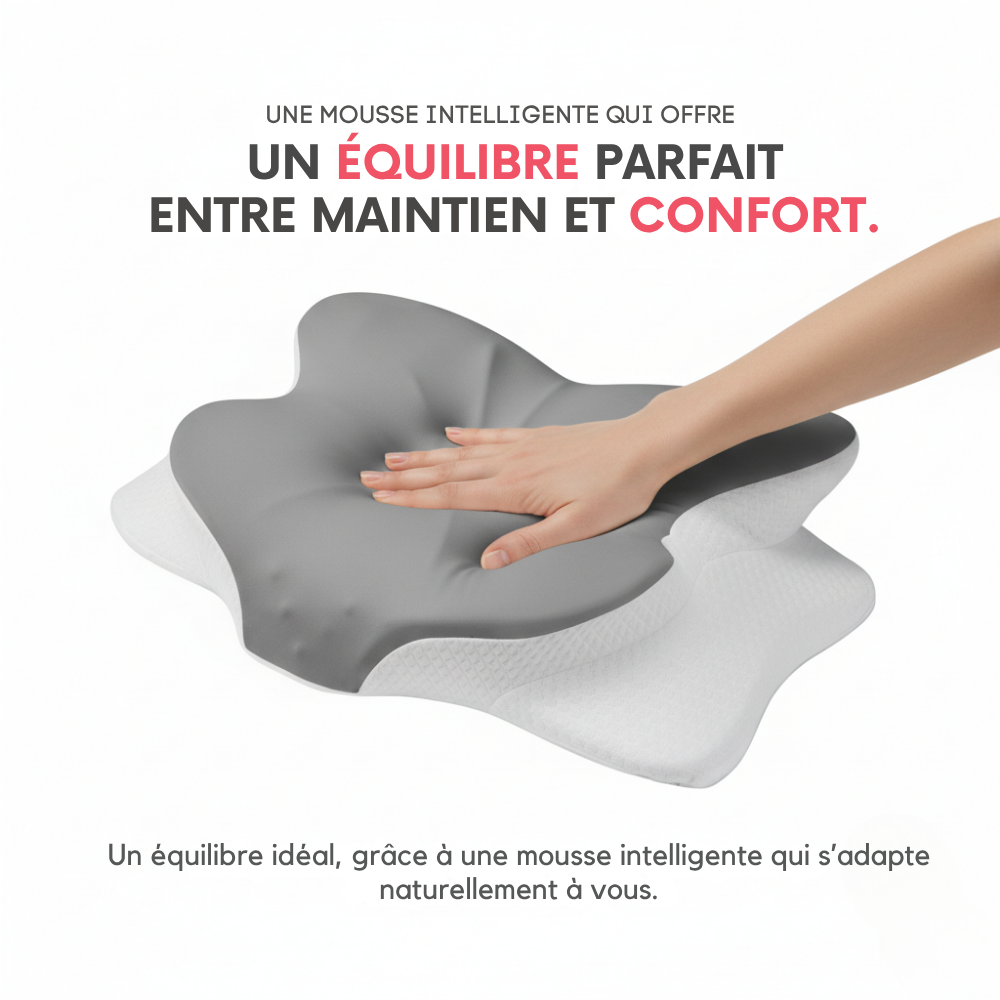 Oreiller ergonomique à mousse intelligente
