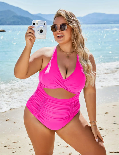 Samara™ - Maillot de Bain Une Pièce à Découpes Froncées