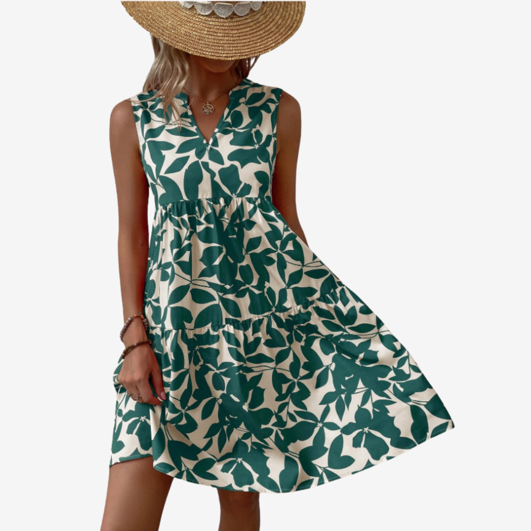Séraphine™ Midi à Motifs Feuillus