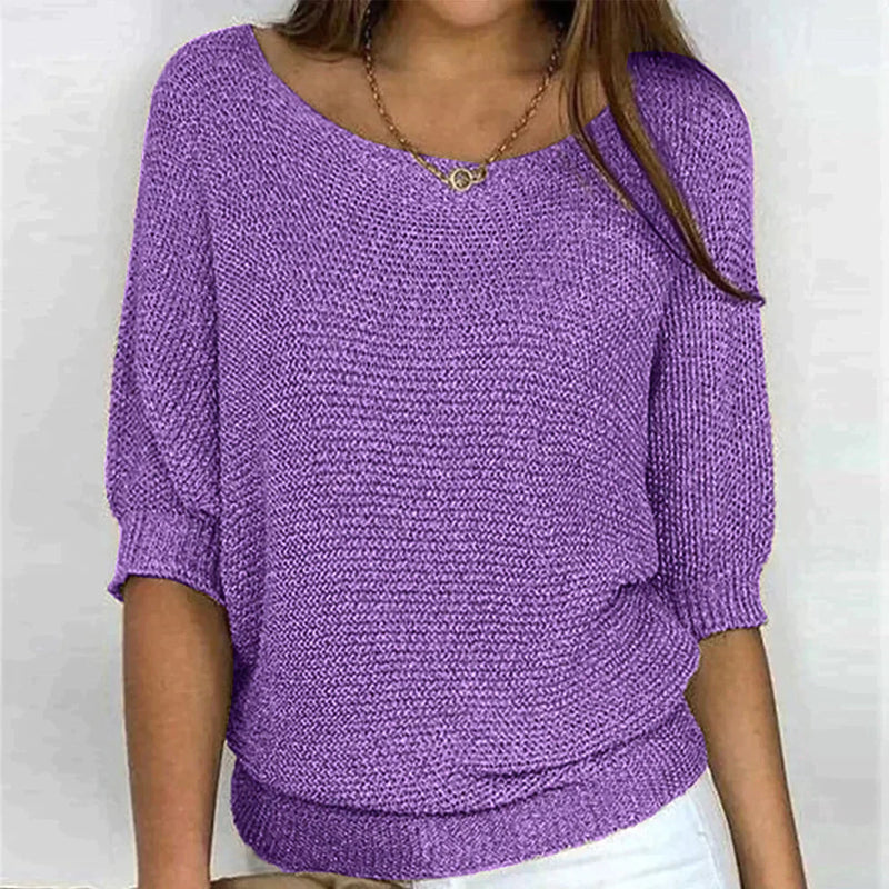 Pull-over en maille chic et douillet pour les superpositions d'automne