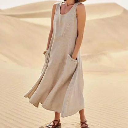 Robe sans manches pour femmes