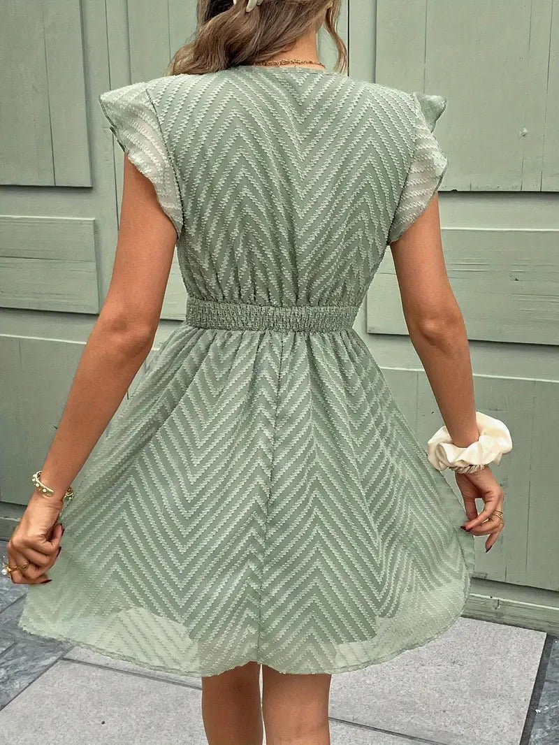 Robe à Imprimé Floral avec Épaules Dénudées