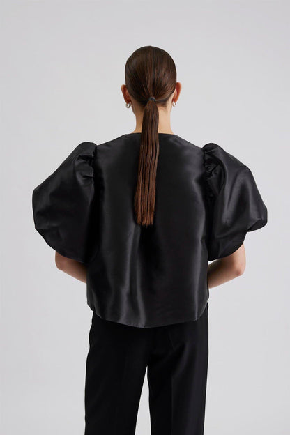 Chemise Cleo – Élégance aérée avec manches ballon