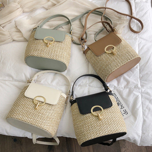 Sac à bandoulière en fibre naturelle