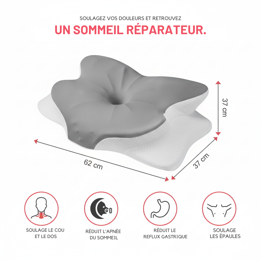 Oreiller ergonomique à mousse intelligente