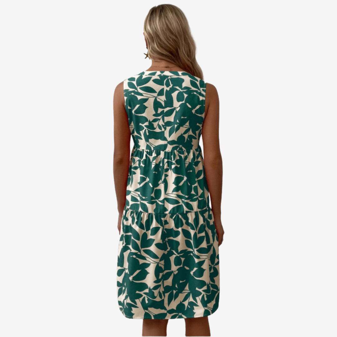 Séraphine™ Midi à Motifs Feuillus
