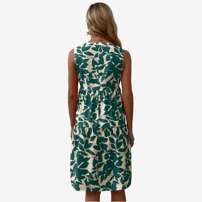 Séraphine™ Midi à Motifs Feuillus