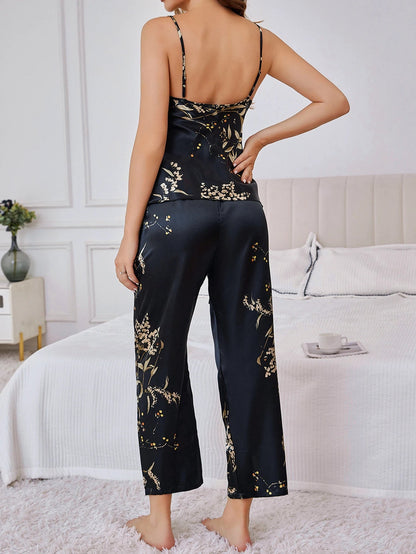 Ensemble Pyjama Fleurane En Satin