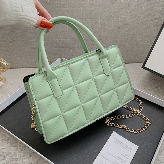 Sac à main en cuir matelassé