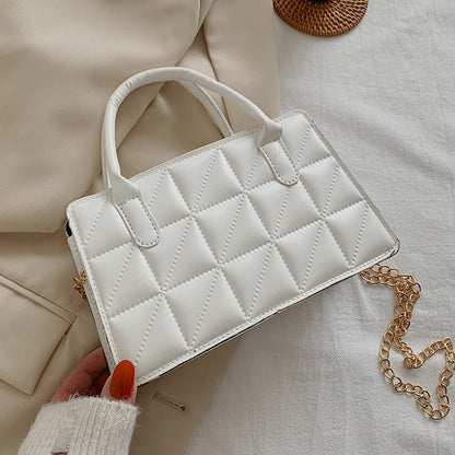 Sac à main en cuir matelassé