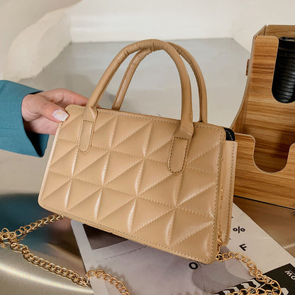 Sac à main en cuir matelassé