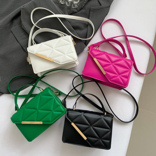 Sac à bandoulière en cuir matelassé