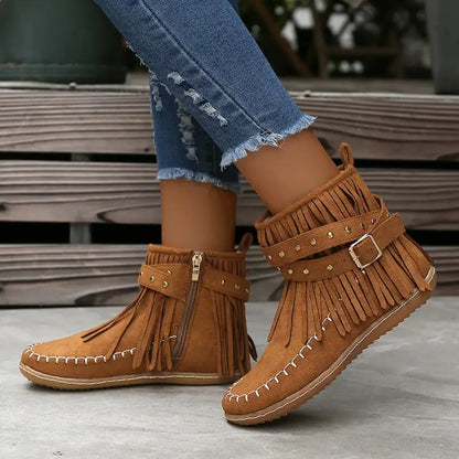 Bottines style bohème chic