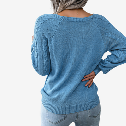 Meli™ Pull à Boutons Décoratifs