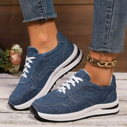 Baskets pour femmes bleu – Confortables et avec bon soutien