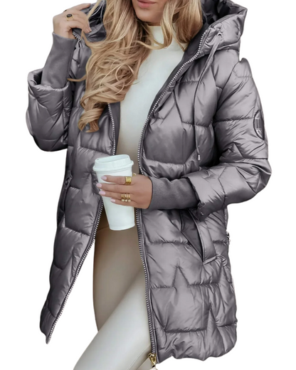 Veste matelassée à capuche confortable pour un style sans effort