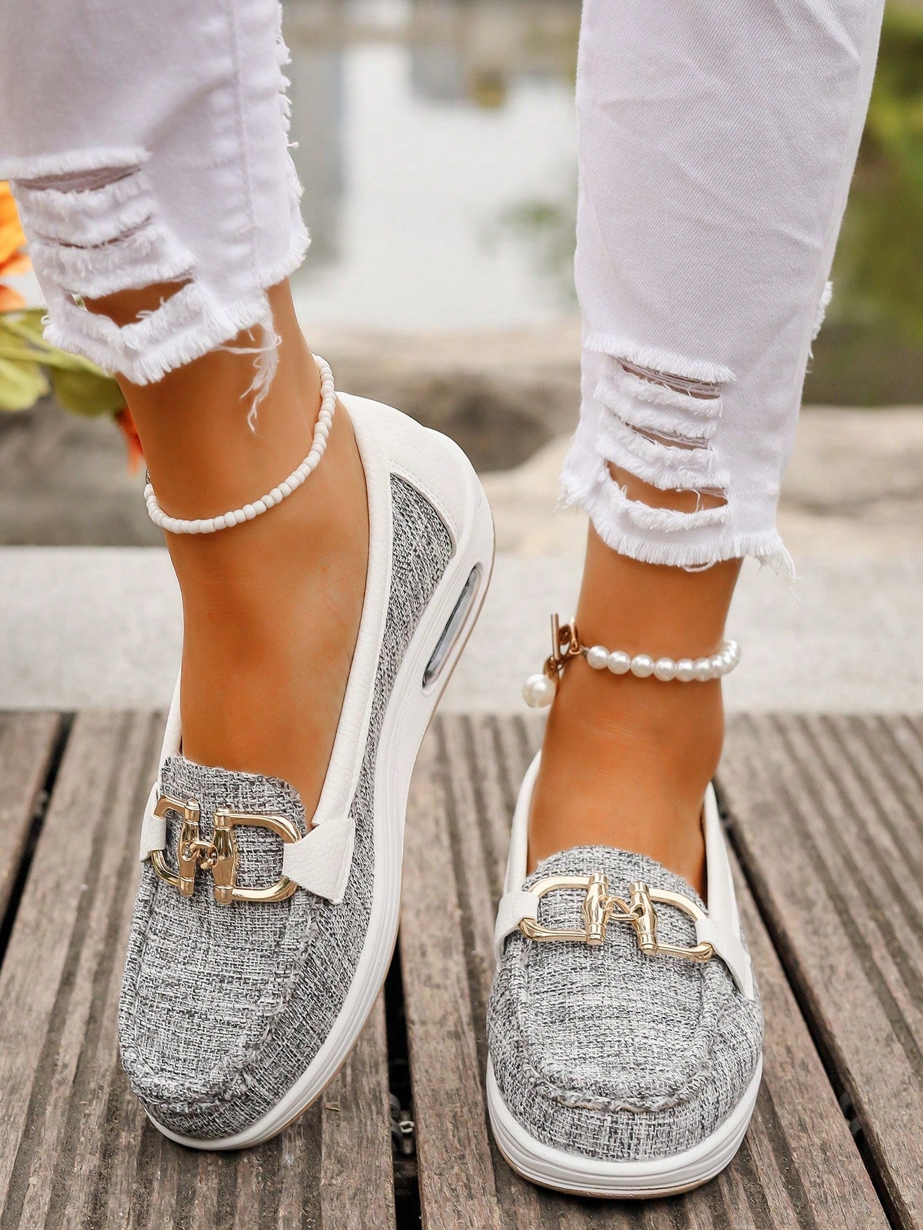 Mocassins Amalina En Daim