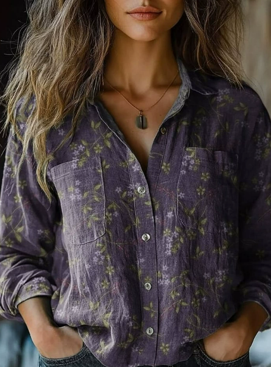Mathilde | Chemisier vintage à imprimé floral
