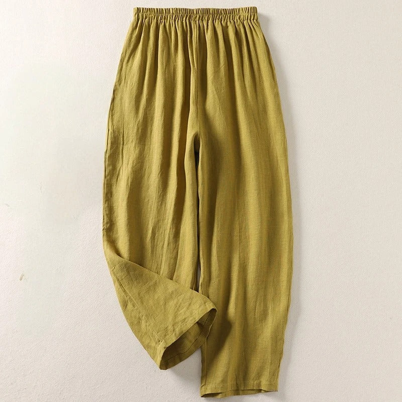 Pantalon Léger En Lin Pour Femme