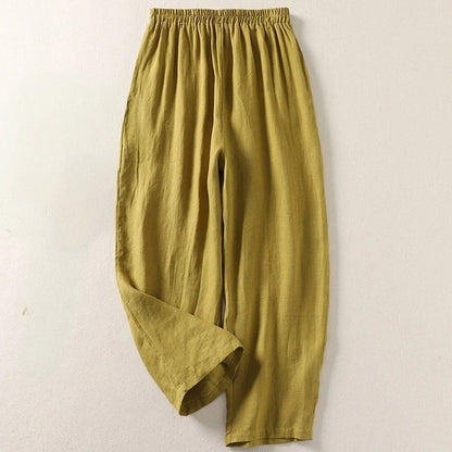 Pantalon Léger En Lin Pour Femme