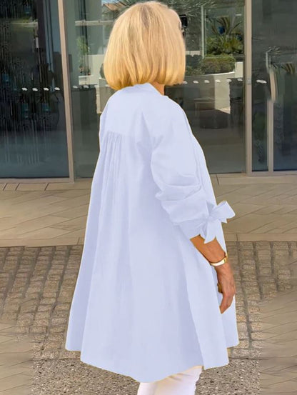 Robe Swing en Coton Uni pour Femme