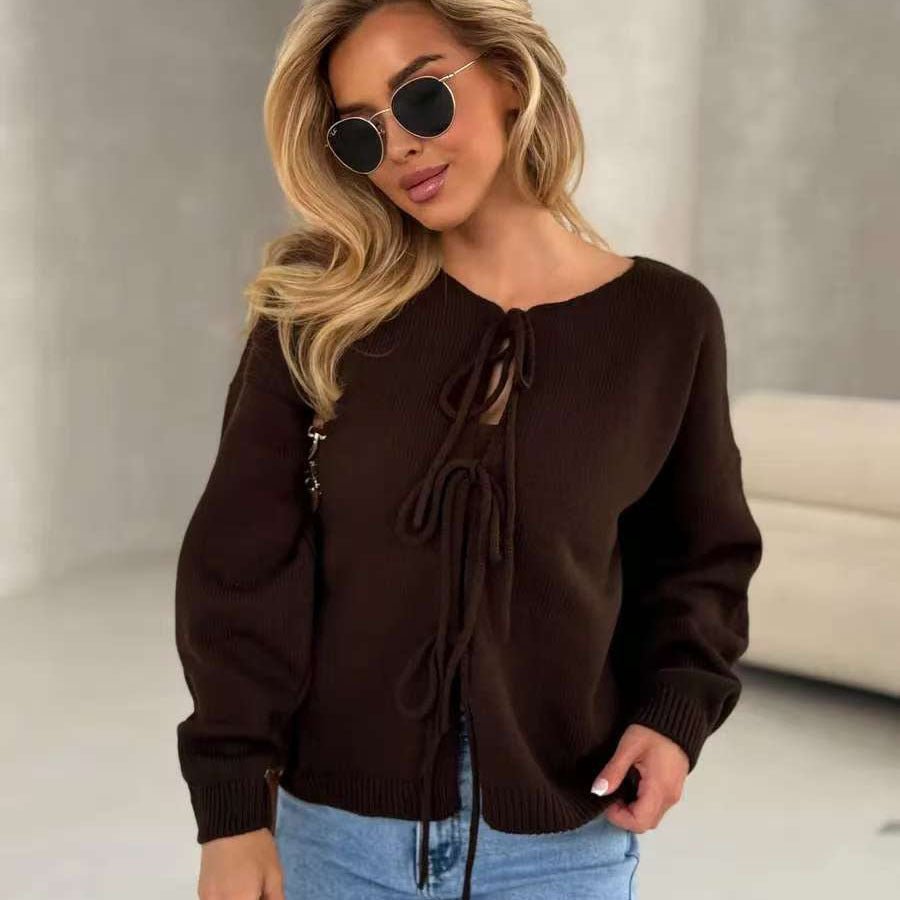 Chic Cardigan Court Lacé