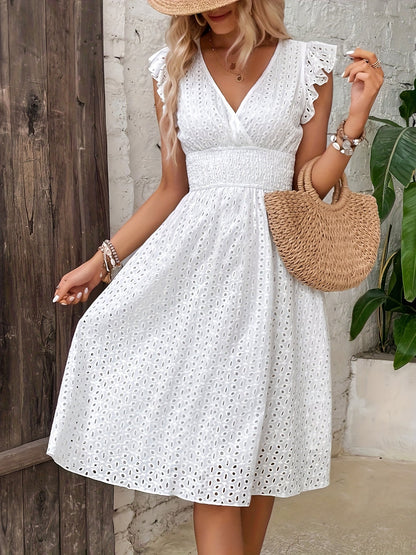 Darianne™ - Robe Portefeuille Élégante à Taille Froncée pour un Look Printanier et Estival
