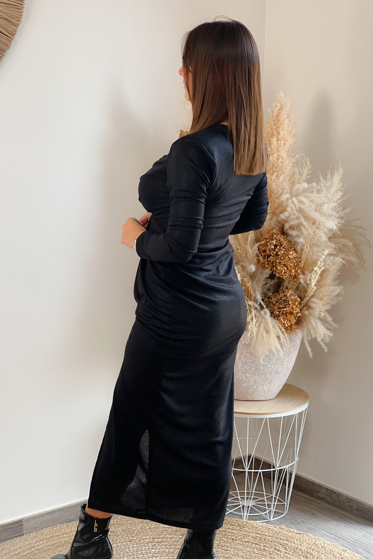 Robe longue Ritha Noir