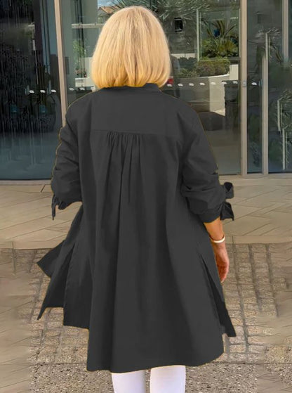 Robe Swing en Coton Uni pour Femme