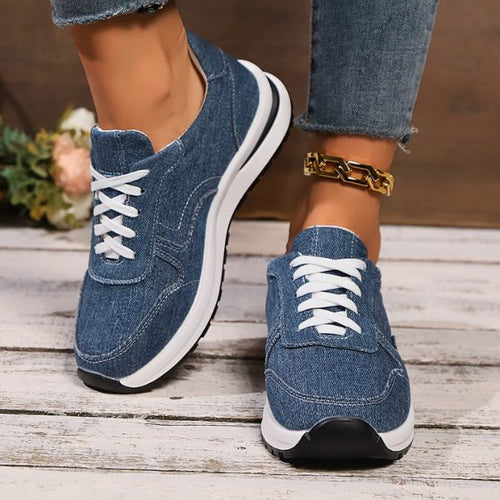 Baskets pour femmes bleu – Confortables et avec bon soutien