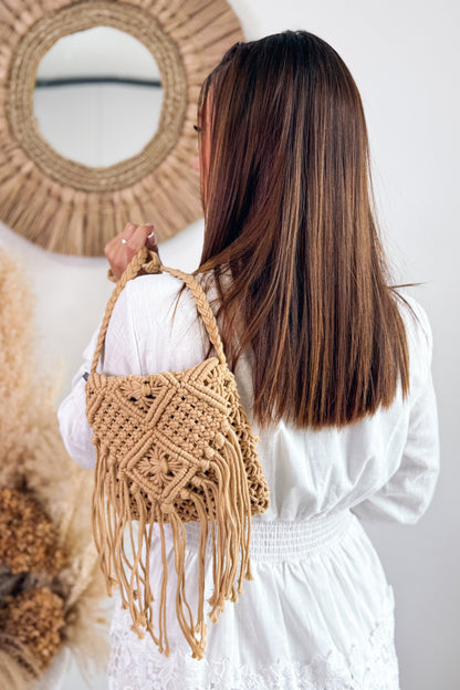 Sac Macramé Loane Camel