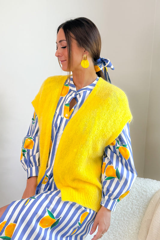 Gilet Bemena Sans Manches Jaune
