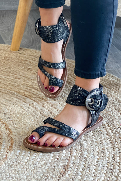 Sandales Pensée Noir LPB