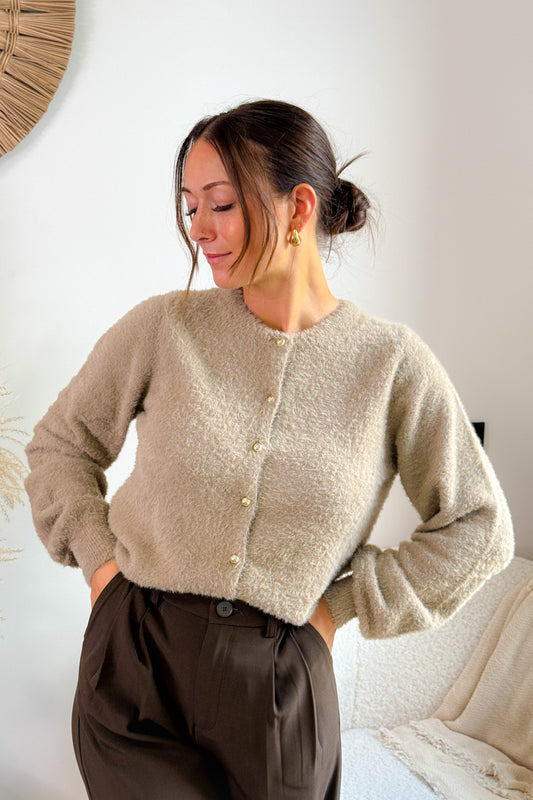 Gilet Ronda Taupe Garcia