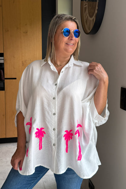 Chemise Pemane Blanc  Manches Courtes GT (42/48)