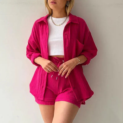 T-shirt deux pièces à manches longues pour femmes - tenue décontractée à la mode
