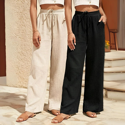 Ariane™ | Pantalon taille haute à jambe large